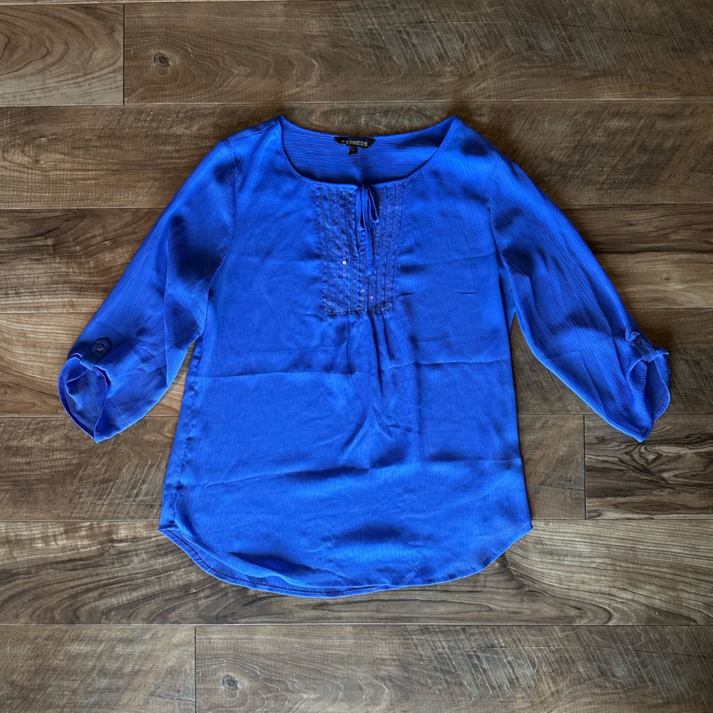 Express Blue Blouse